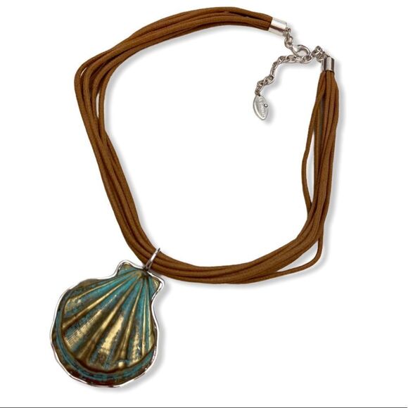 ST. THOMAS Seashell Multi Strand Cord Necklace - Picture 9 of 9